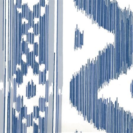 2020-01AWP BALI HAI Multi Blues On Almost White Quadrille Wallpaper