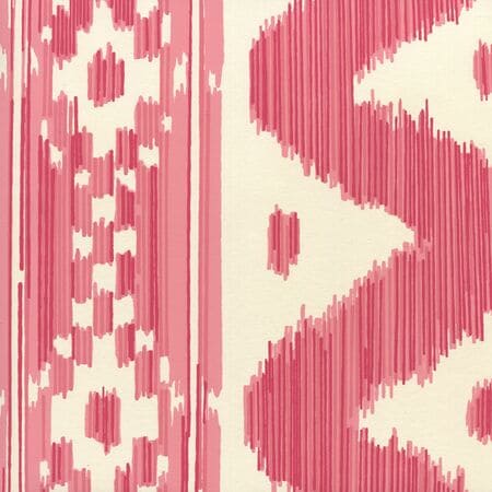 2020-06OWP BALI HAI Reds On Off White Quadrille Wallpaper