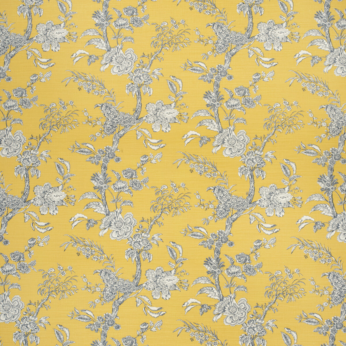 2020120-450 BEIJING BLOSSOM AMB/NAVY LEE JOFA Fabrics Drapery Upholstery