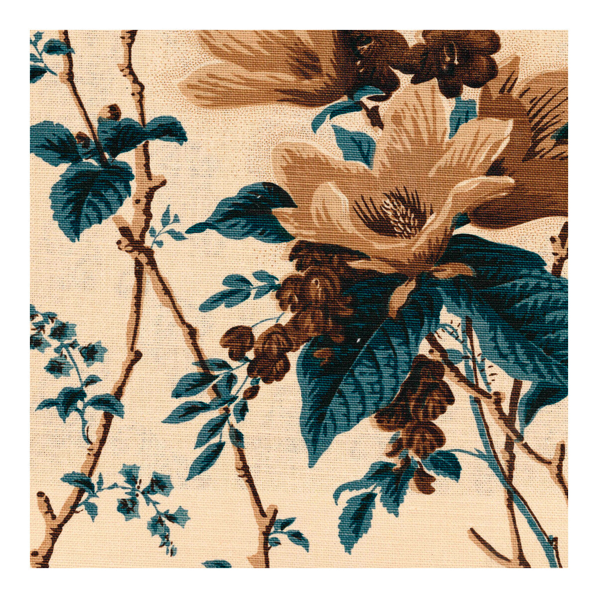 2020129-5616 DE LA TOUR BLU/BROW/ECRU LEE JOFA Fabrics Drapery Upholstery