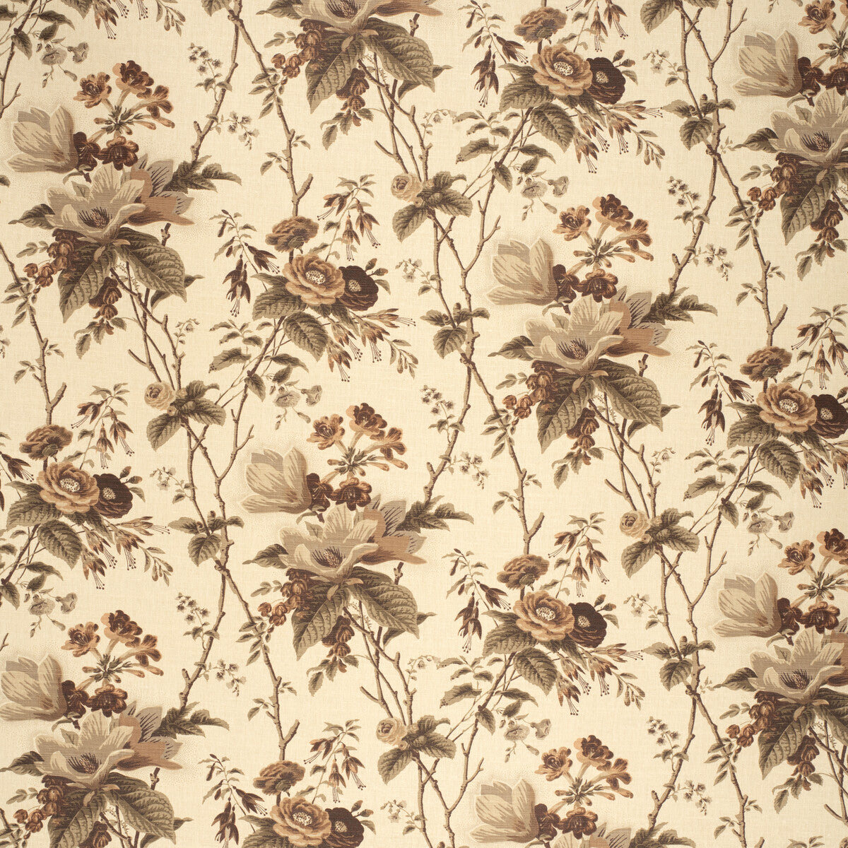 2020129-610 DE LA TOUR PLUM/BROW/ECRU LEE JOFA Fabrics Drapery Upholstery