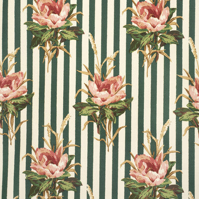 2020144-73 MELBA FLOWER STRIPE PINK LEE JOFA Fabrics Drapery Upholstery