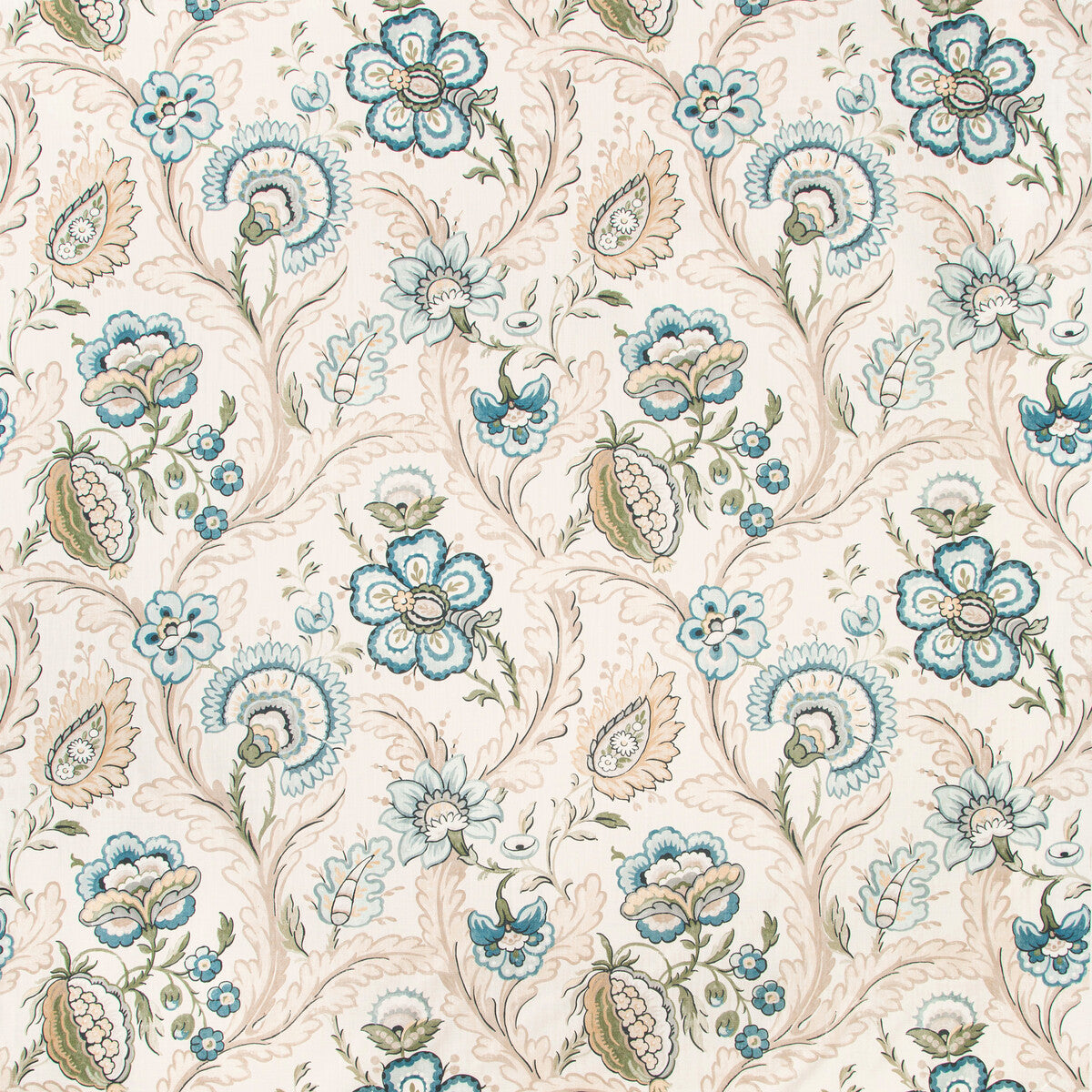 2020186-530 WIMBERLY PRINT BLUE/SPRING LEE JOFA Fabrics Drapery Upholstery