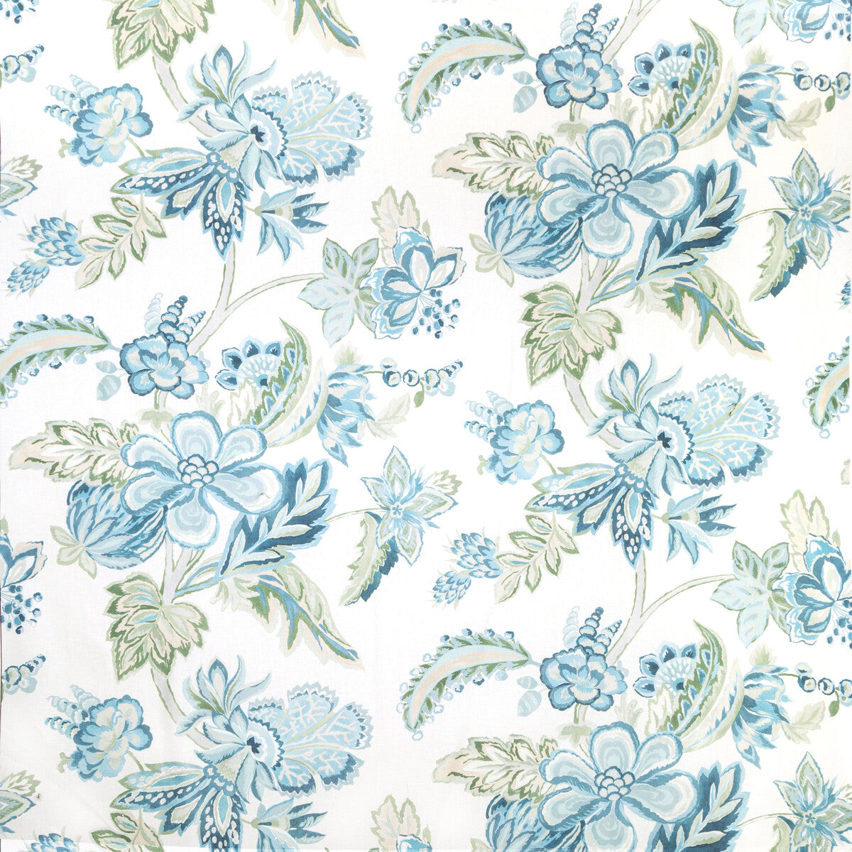 2020191-13 AUGUSTINE PRINT AQUA LEE JOFA Fabrics Drapery Upholstery