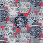 2020194-1950 PANDAN PRINT CHILI/BLUE LEE JOFA Fabrics Drapery Upholstery