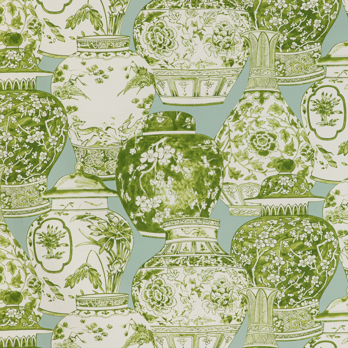 2020194-2313 PANDAN PRINT MIST/JADE LEE JOFA Fabrics Drapery Upholstery