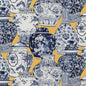 2020194-504 PANDAN PRINT MAIZE/BLUE LEE JOFA Fabrics Drapery Upholstery