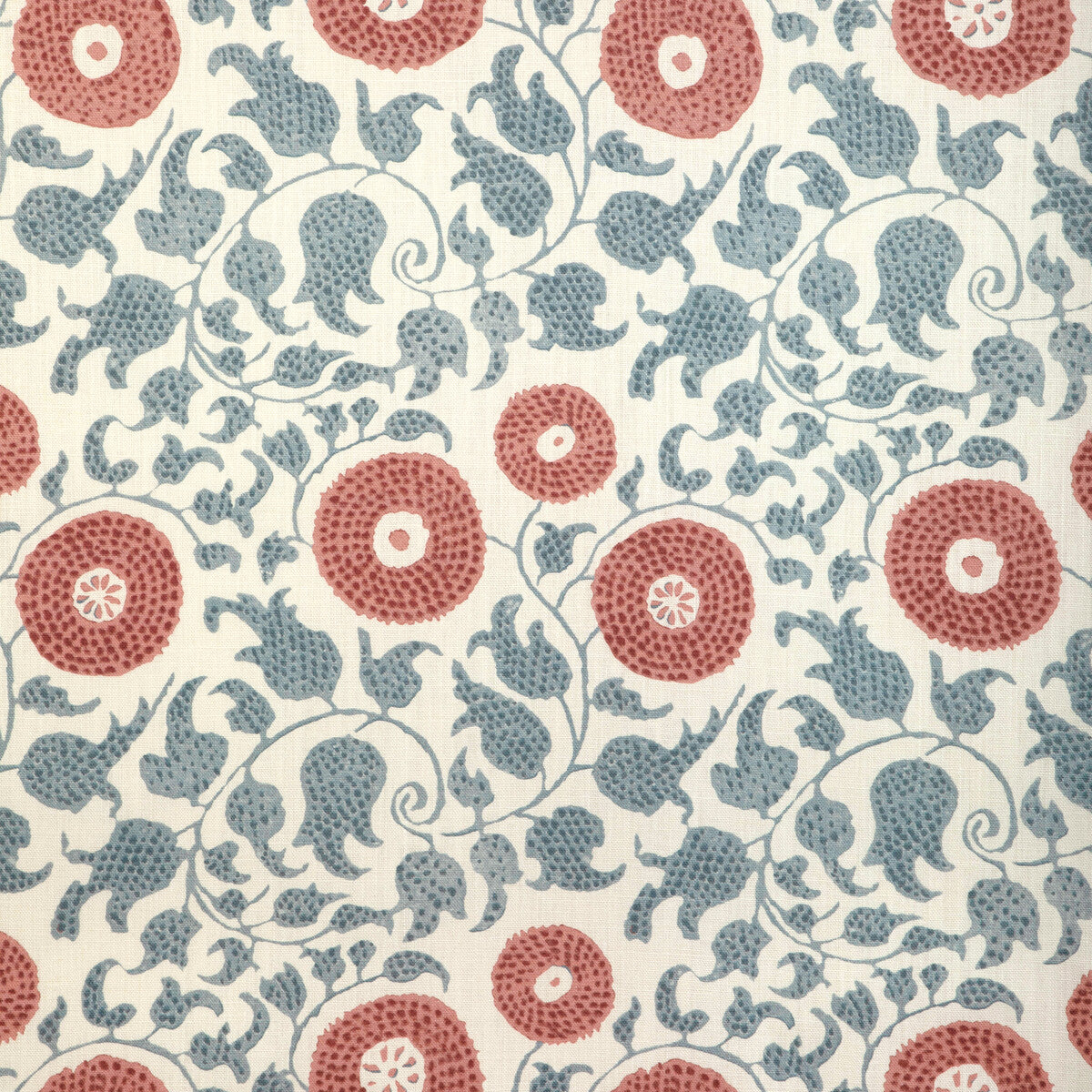 2020204-195 ELDORA PRINT SKY/BRICK LEE JOFA Fabrics Drapery Upholstery