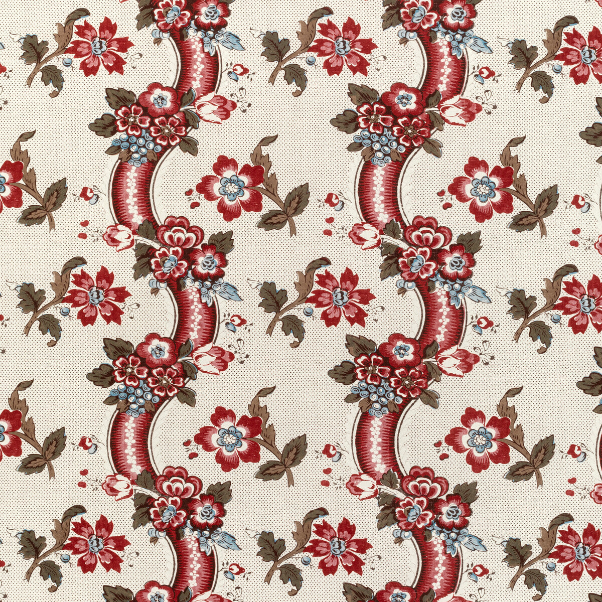 2020217-195 BENDAY PRINT RED/BLUE LEE JOFA Fabrics Drapery Upholstery