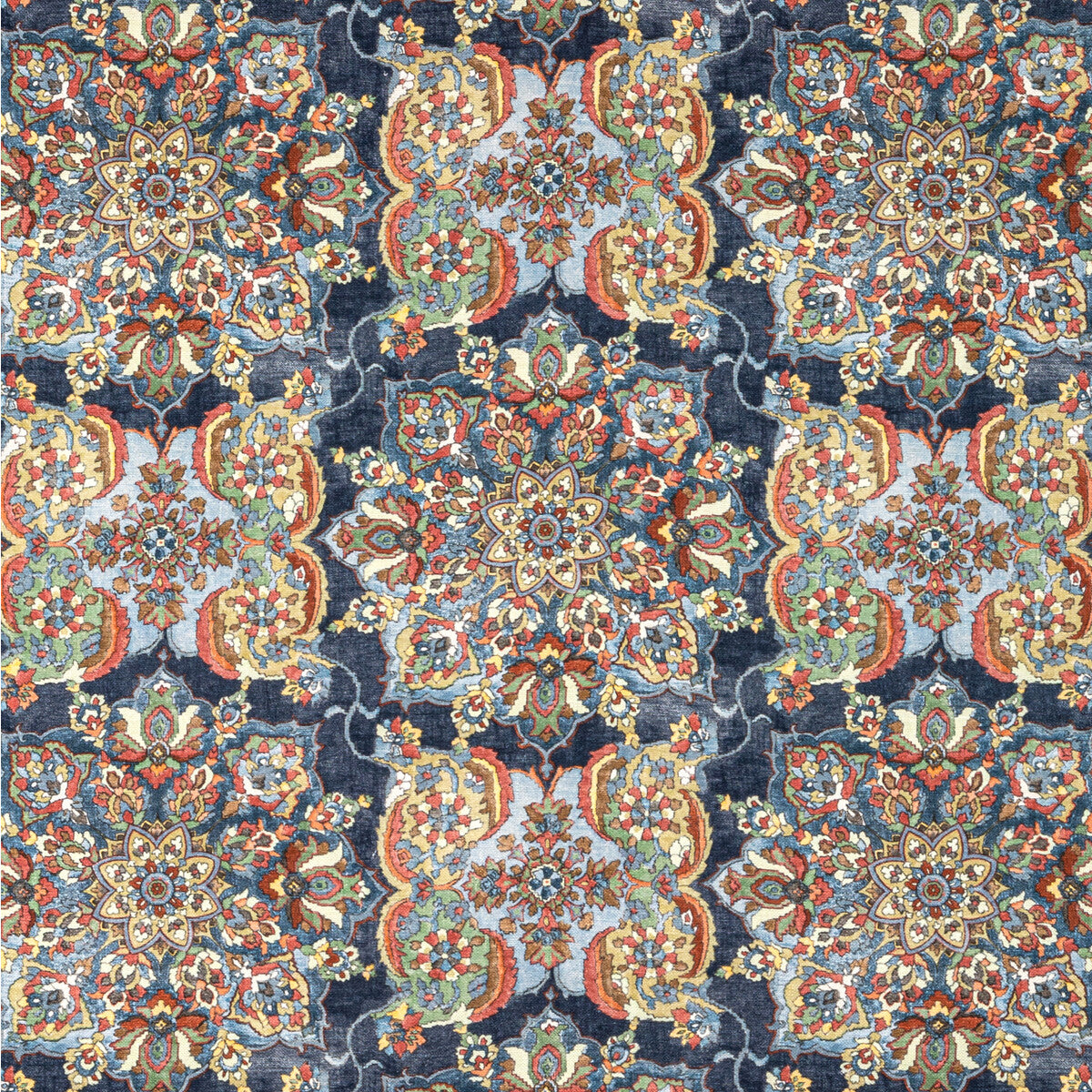 2020220-524 GRANADA PRINT DENIM LEE JOFA Fabrics Drapery Upholstery