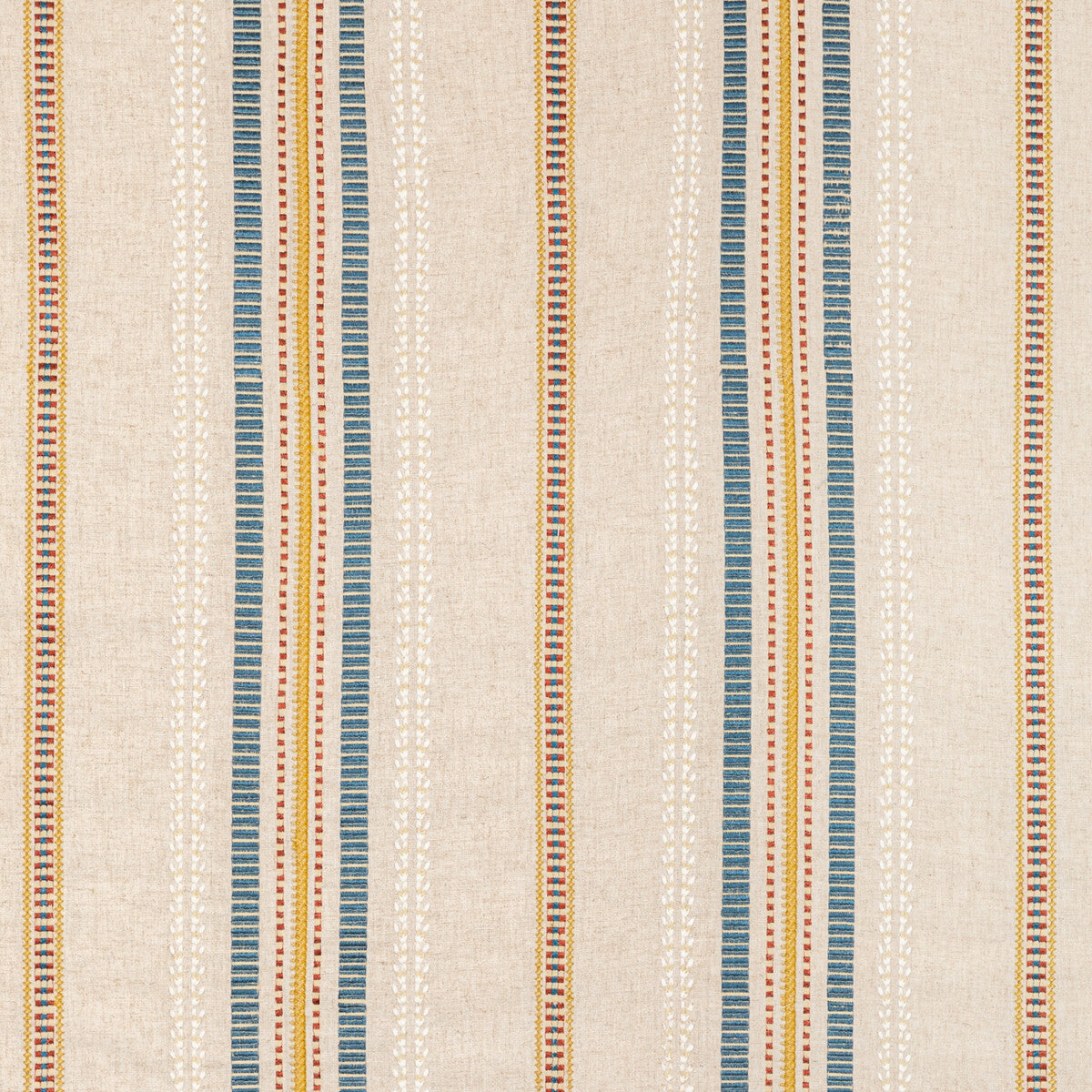2020223-514 NAUTIQUE EMB DENIM/GOLD LEE JOFA Fabrics Drapery Upholstery