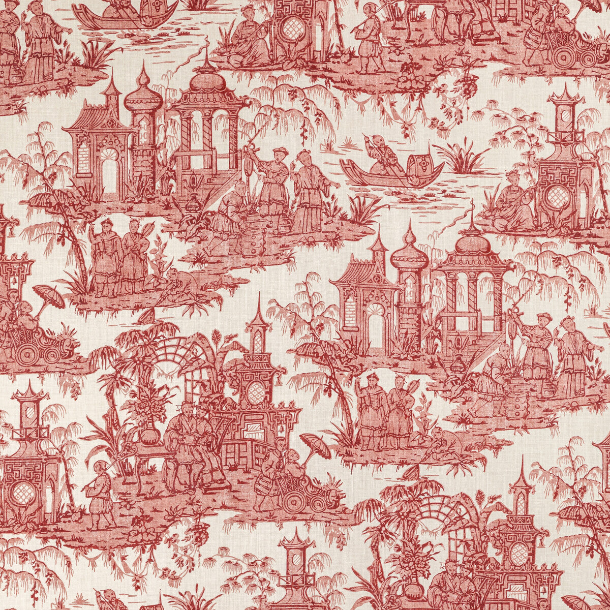 2020224-19 PAGODA TOILE GARNET LEE JOFA Fabrics Drapery Upholstery