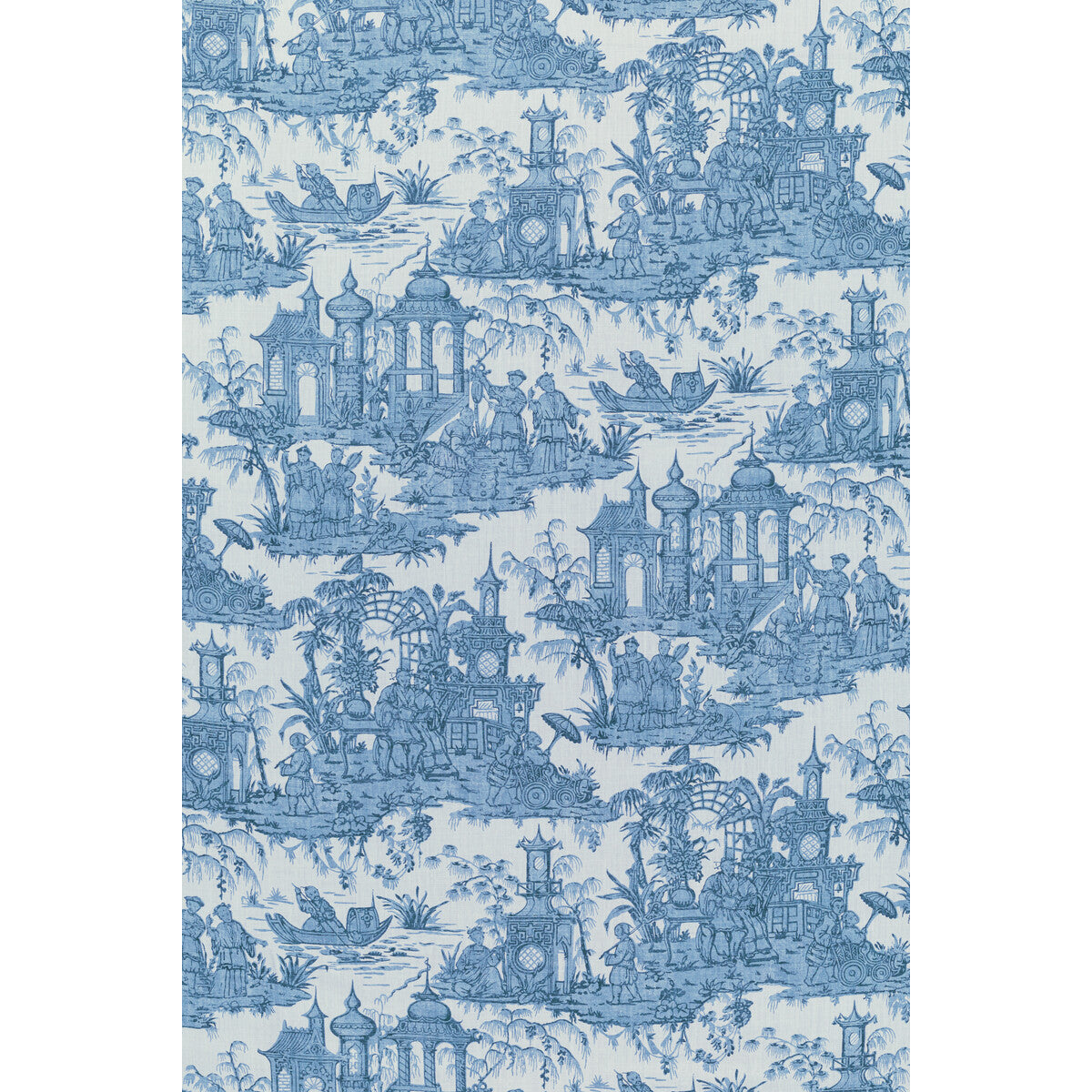 2020224-535 PAGODA TOILE BLUE LEE JOFA Fabrics Drapery Upholstery