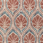 2021108-524 SEVILLE WEAVE DENIM/BRICK LEE JOFA UPHOLSTERY