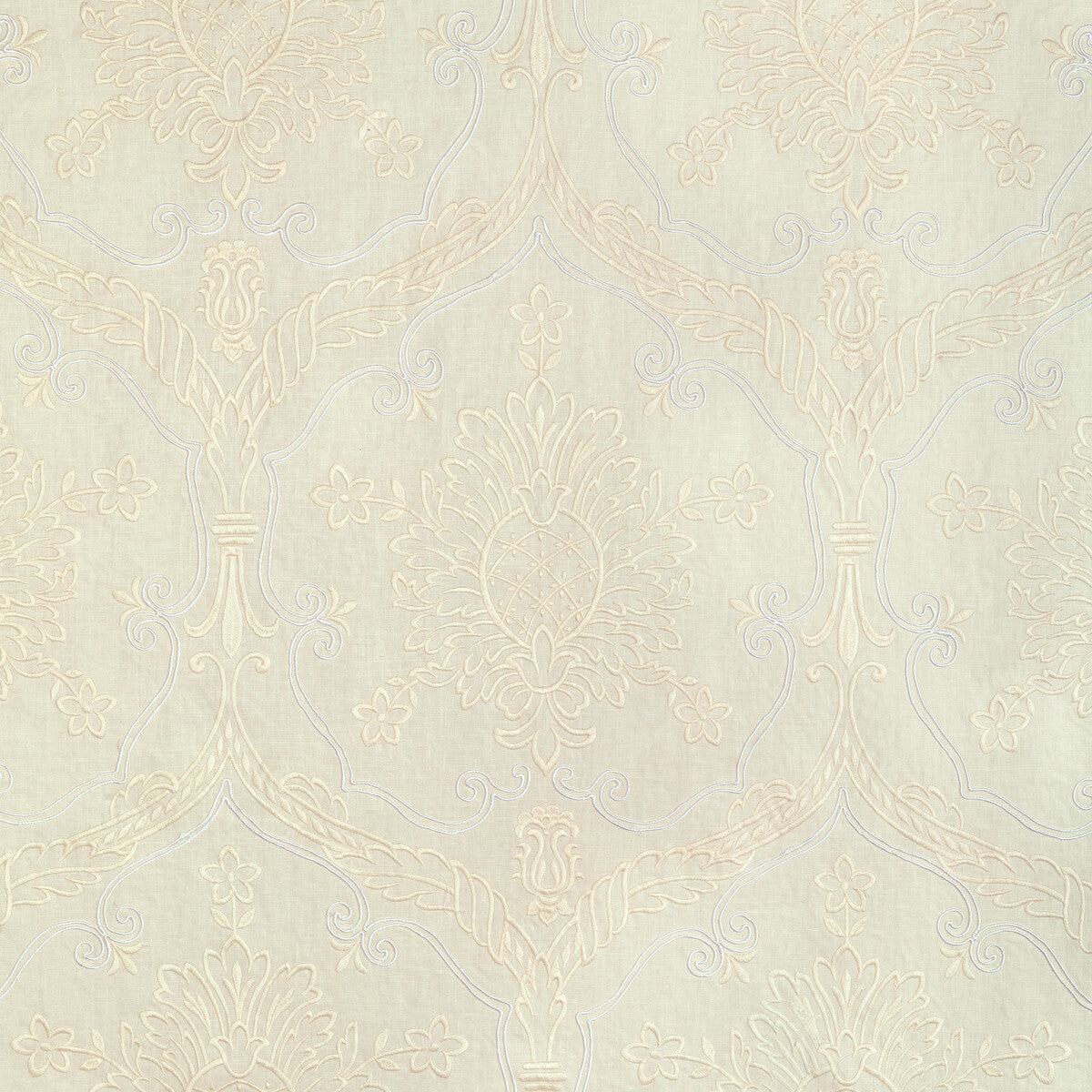 2022110-1 HAYES EMBROIDERY IVORY LEE JOFA DRAPERY