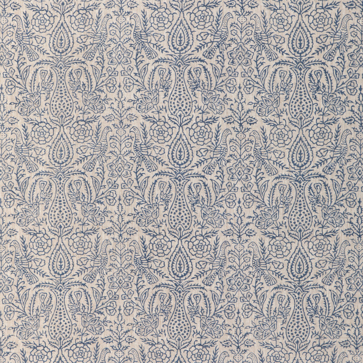 2023101-50 HAVEN HANDBLOCK INDIGO LEE JOFA Fabrics Drapery Upholstery