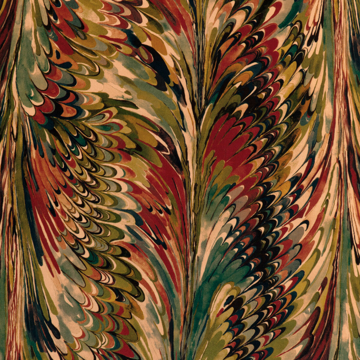2023116-319 TAPLOW VELVET BERRY/MOSS LEE JOFA UPHOLSTERY