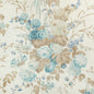 2023120-635 FLORAL BOUQUET AQUA/DUNE LEE JOFA Fabrics Drapery Upholstery