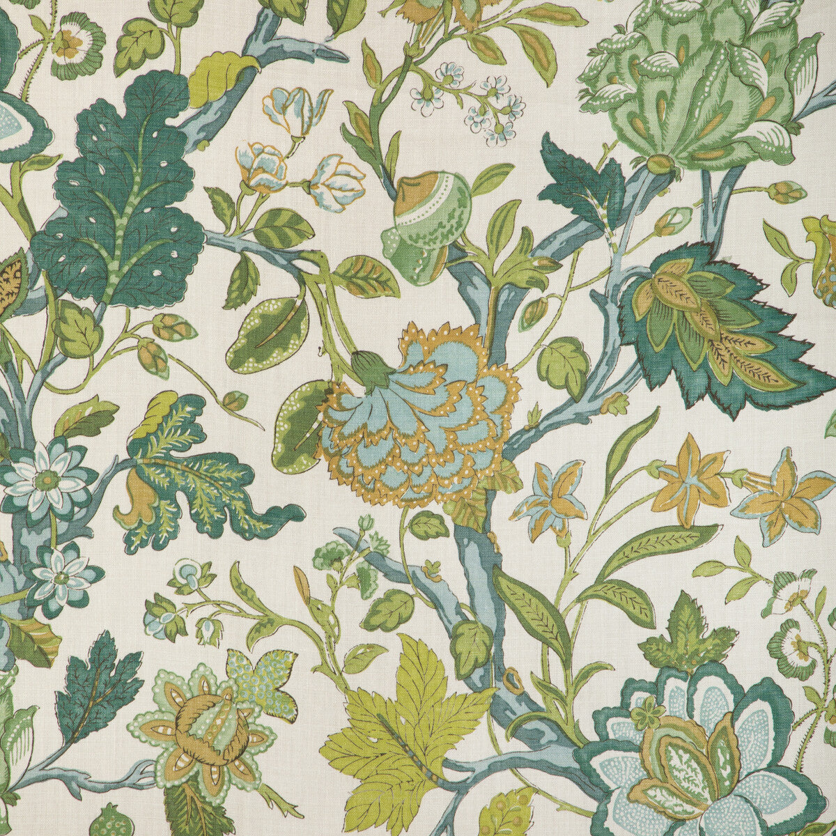 2023121-335 HAZELWOOD PRINT GREEN LEE JOFA Fabrics Drapery Upholstery