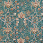 2023123-913 KERMAN PRINT TEAL/ROSE LEE JOFA Fabrics Drapery Upholstery