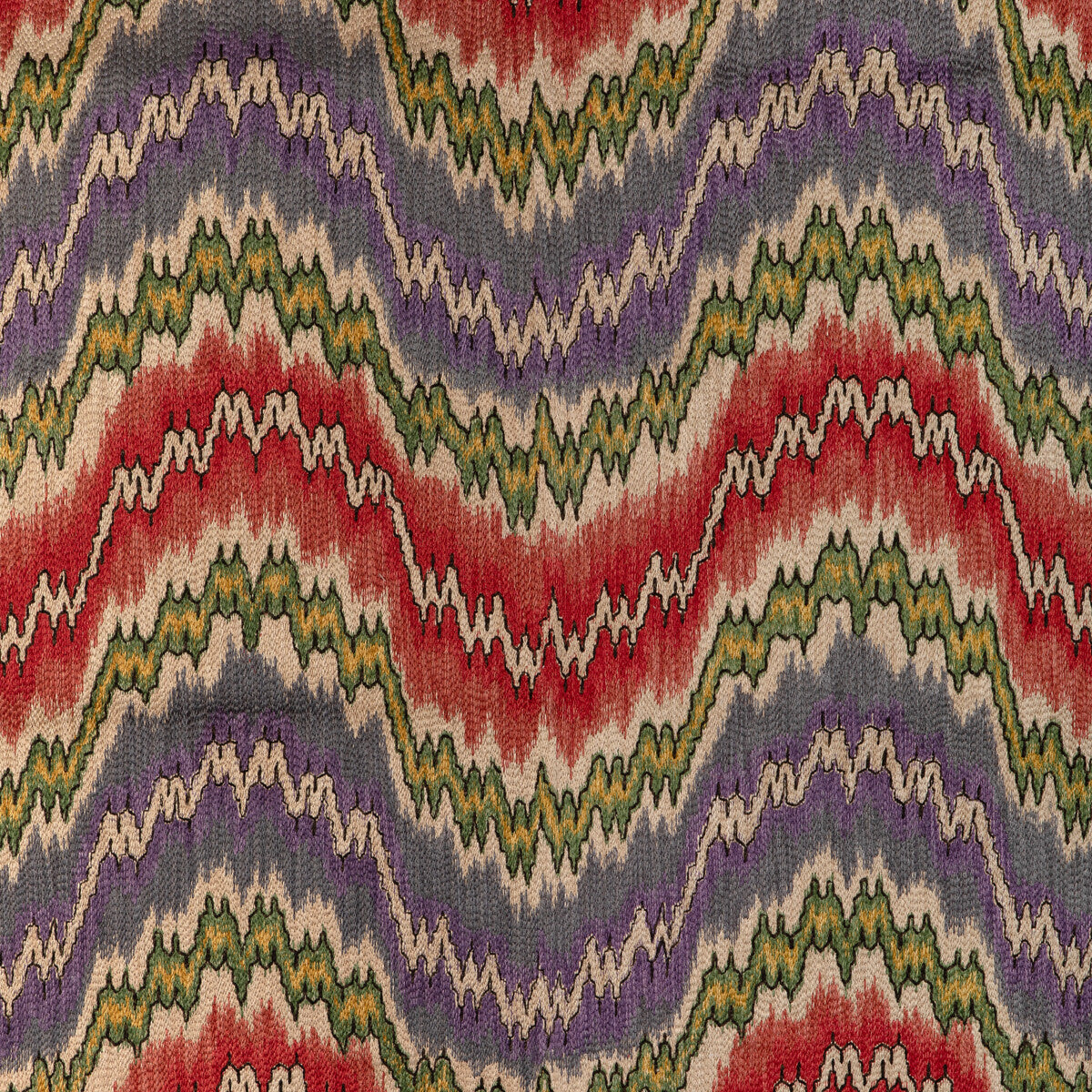 2023131-319 FLAME EMBROIDERY MULTI LEE JOFA Fabrics Drapery Upholstery