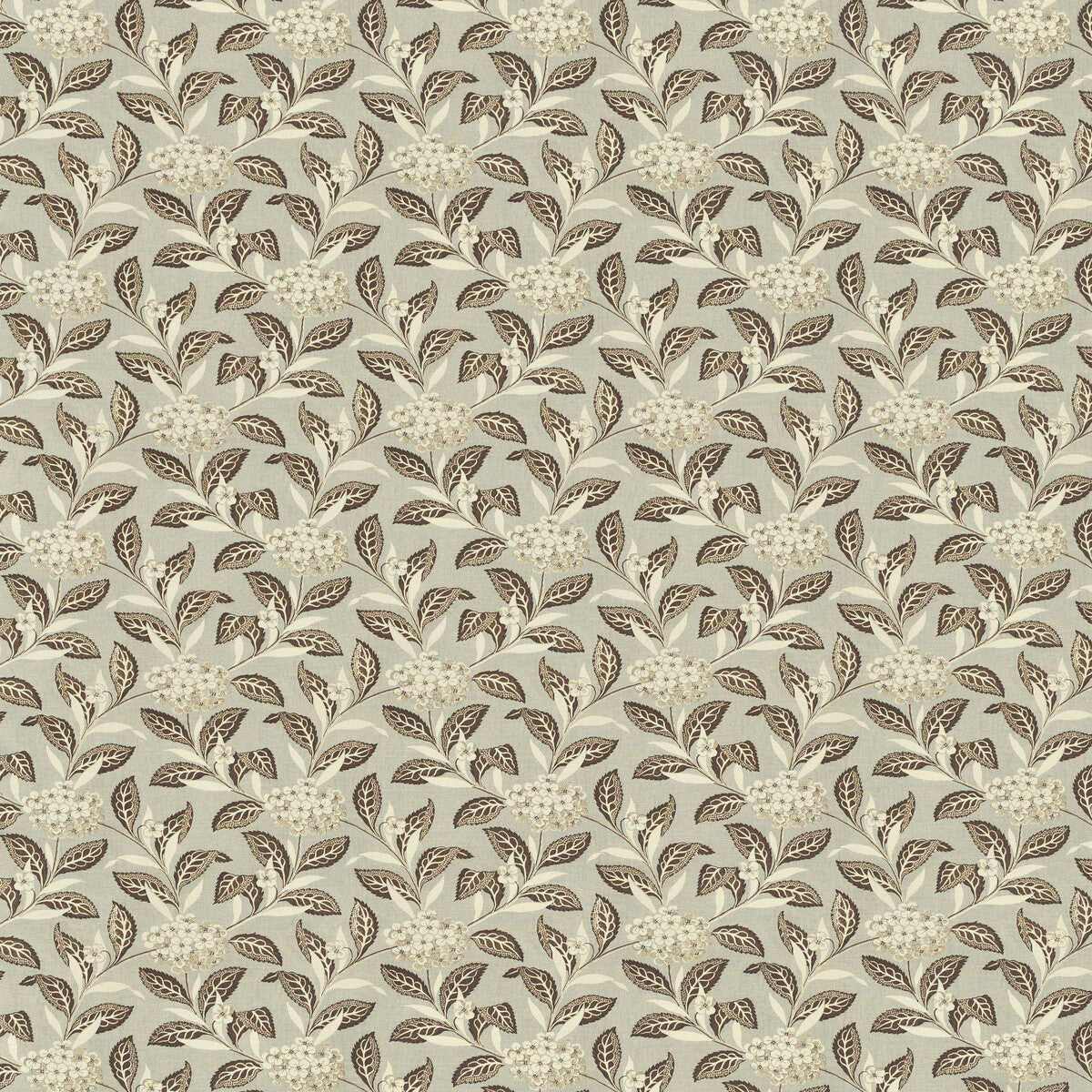 2023133-613 ORTENSIA BROWN ON CELADON LEE JOFA Fabrics Drapery Upholstery