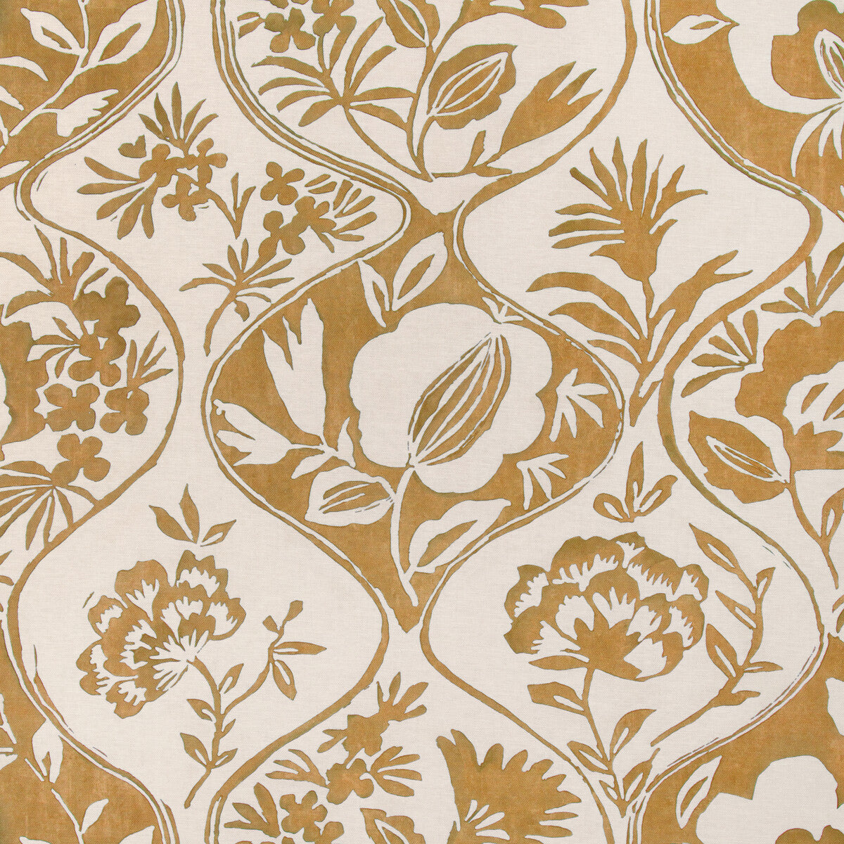 2023141-40 CALATHEA PRINT GOLD LEE JOFA Fabrics Drapery Upholstery
