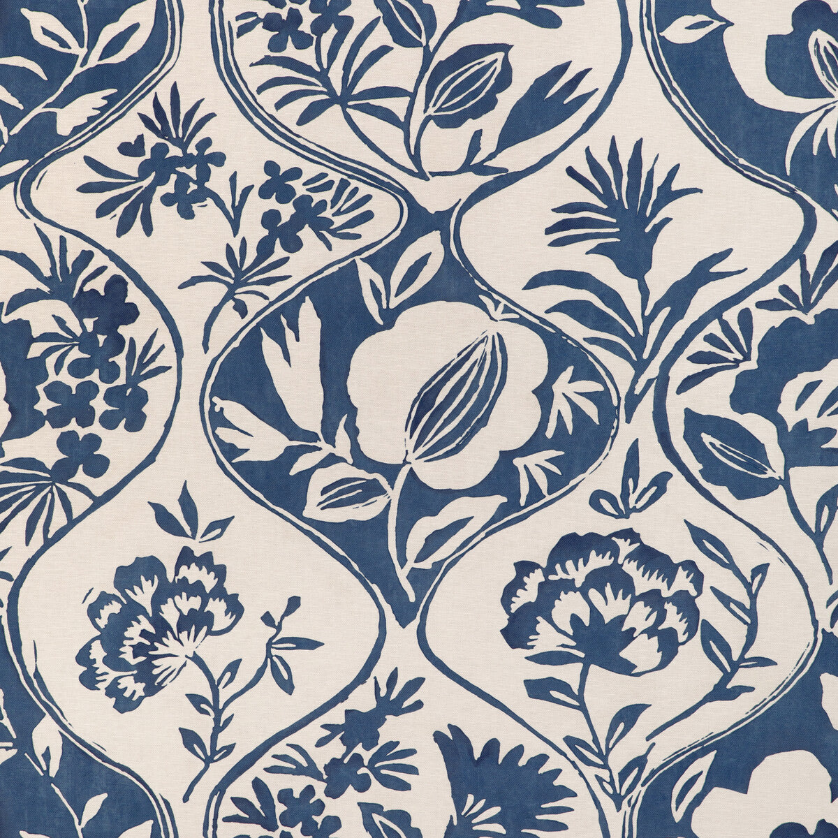 2023141-50 CALATHEA PRINT INDIGO LEE JOFA Fabrics Drapery Upholstery