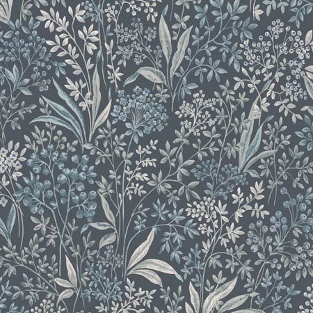 2025 NOCTURNE Indigo Schumacher Wallpaper