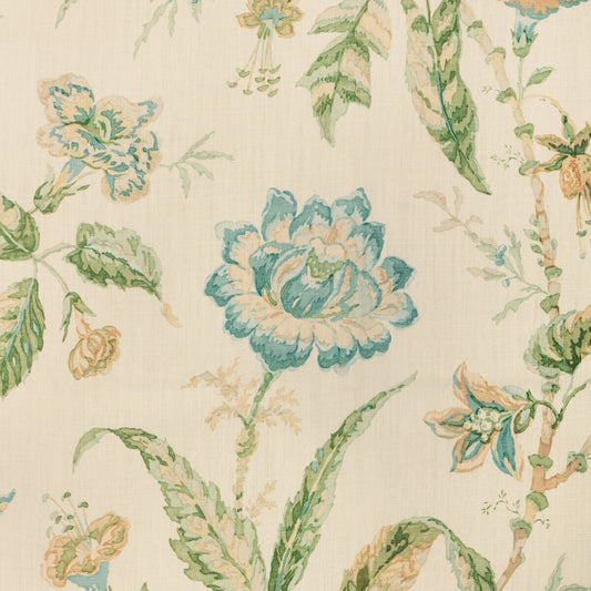 2025127-353 ROSEMONT PRINT AQUA LEE JOFA