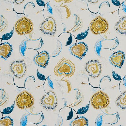 20410-03 Leaves nan Aqua & Teal Charlotte Select