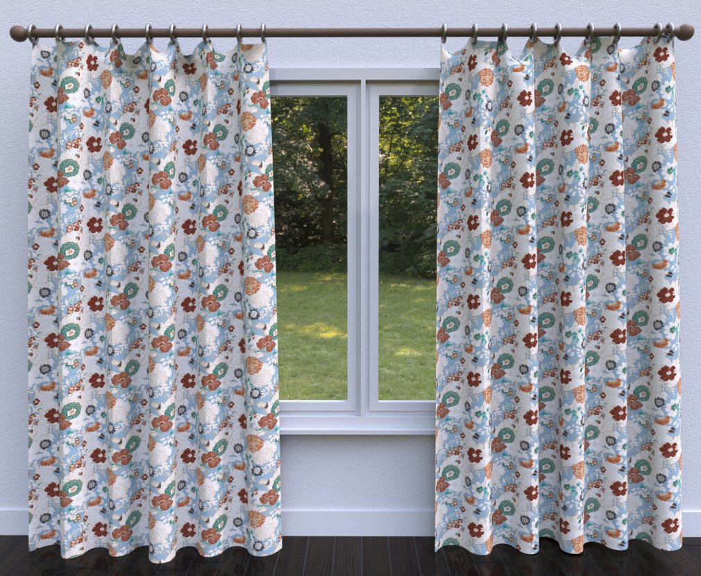 20420-03 Floral nan Aqua & Teal Charlotte Select