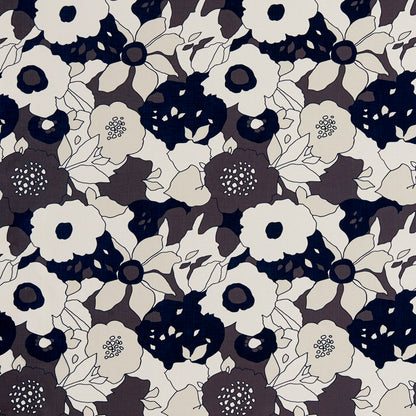 20450-01 Abstract & Geometric,Floral nan Black,Grey & Silver Charlotte Select