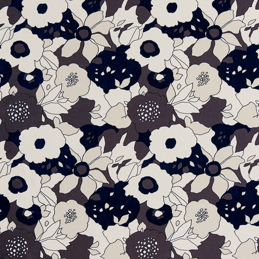 20450-01 Abstract & Geometric,Floral nan Black,Grey & Silver Charlotte Select