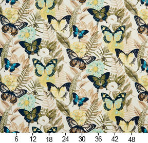 20470-02 Floral,Tropical & Botanical nan Aqua & Teal,Green Charlotte Select