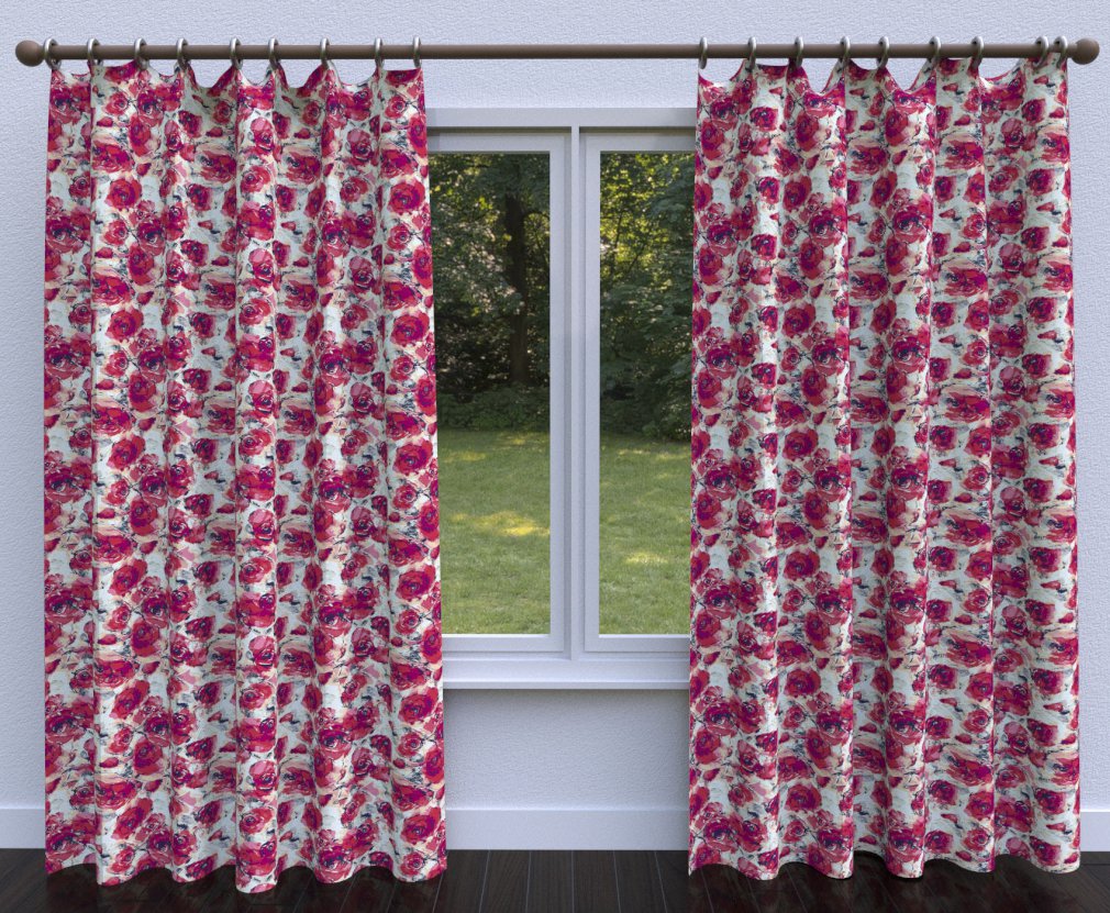 20480-01 Floral nan Red & Burgundy Charlotte Select