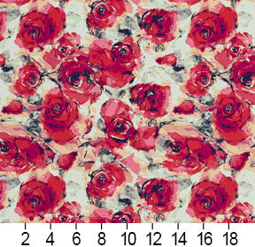 20480-01 Floral nan Red & Burgundy Charlotte Select