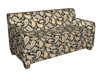 20490-01 Paisley nan Black,Gold & Yellow Charlotte Select