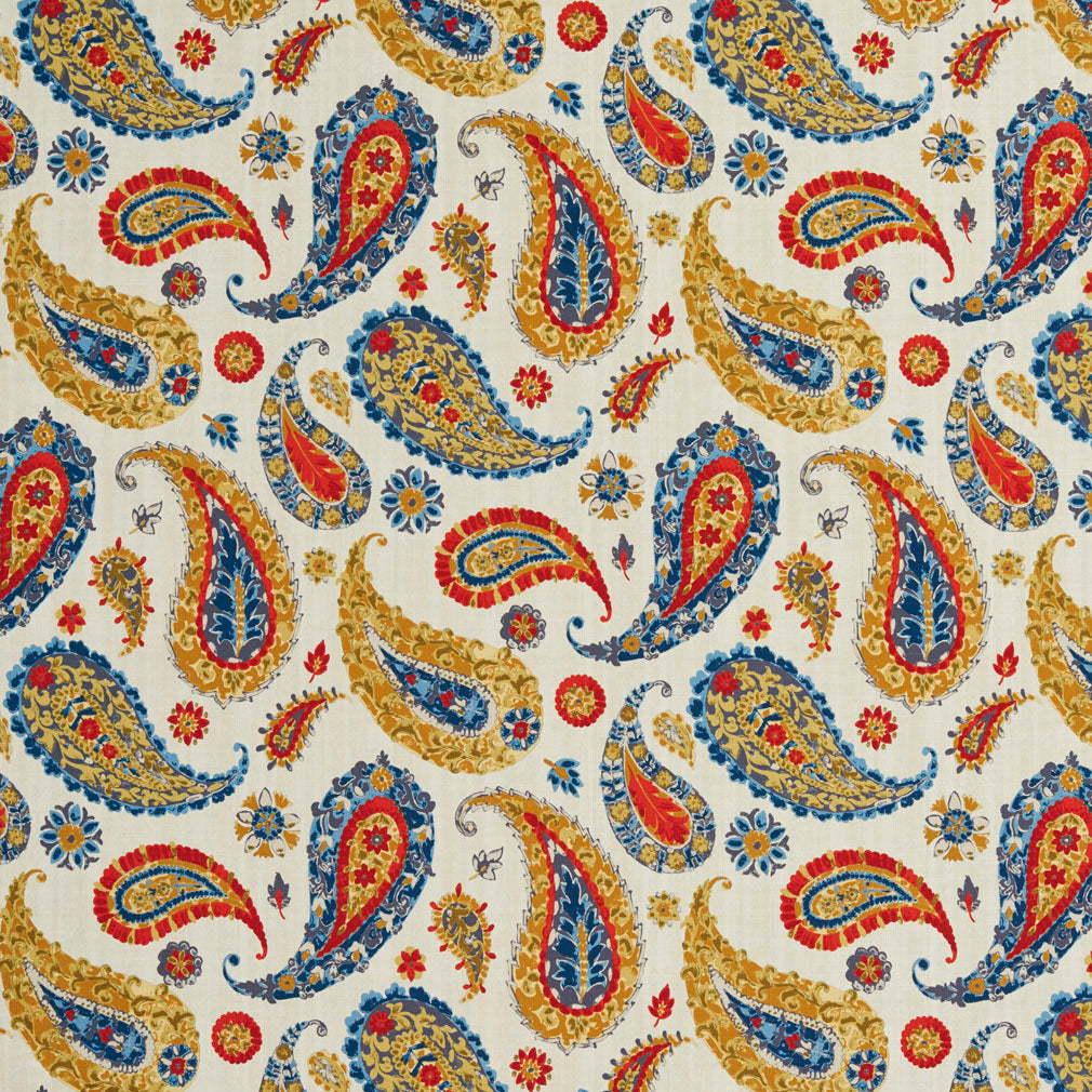 20490-02 Paisley nan Blue,Red & Burgundy Charlotte Select