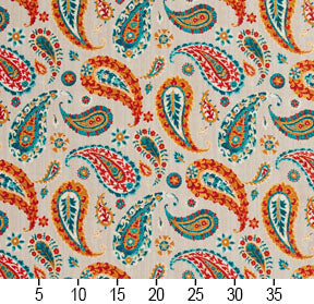 20490-04 Paisley nan Orange & Rust Charlotte Select