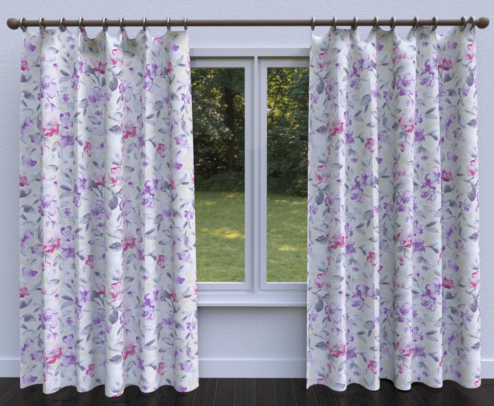20500-02 Floral nan Purple Charlotte Select