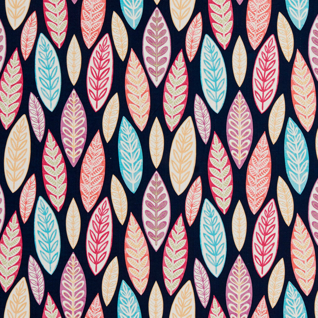 20510-01 Abstract & Geometric,Leaves nan Aqua & Teal,Black,Pink Charlotte Select