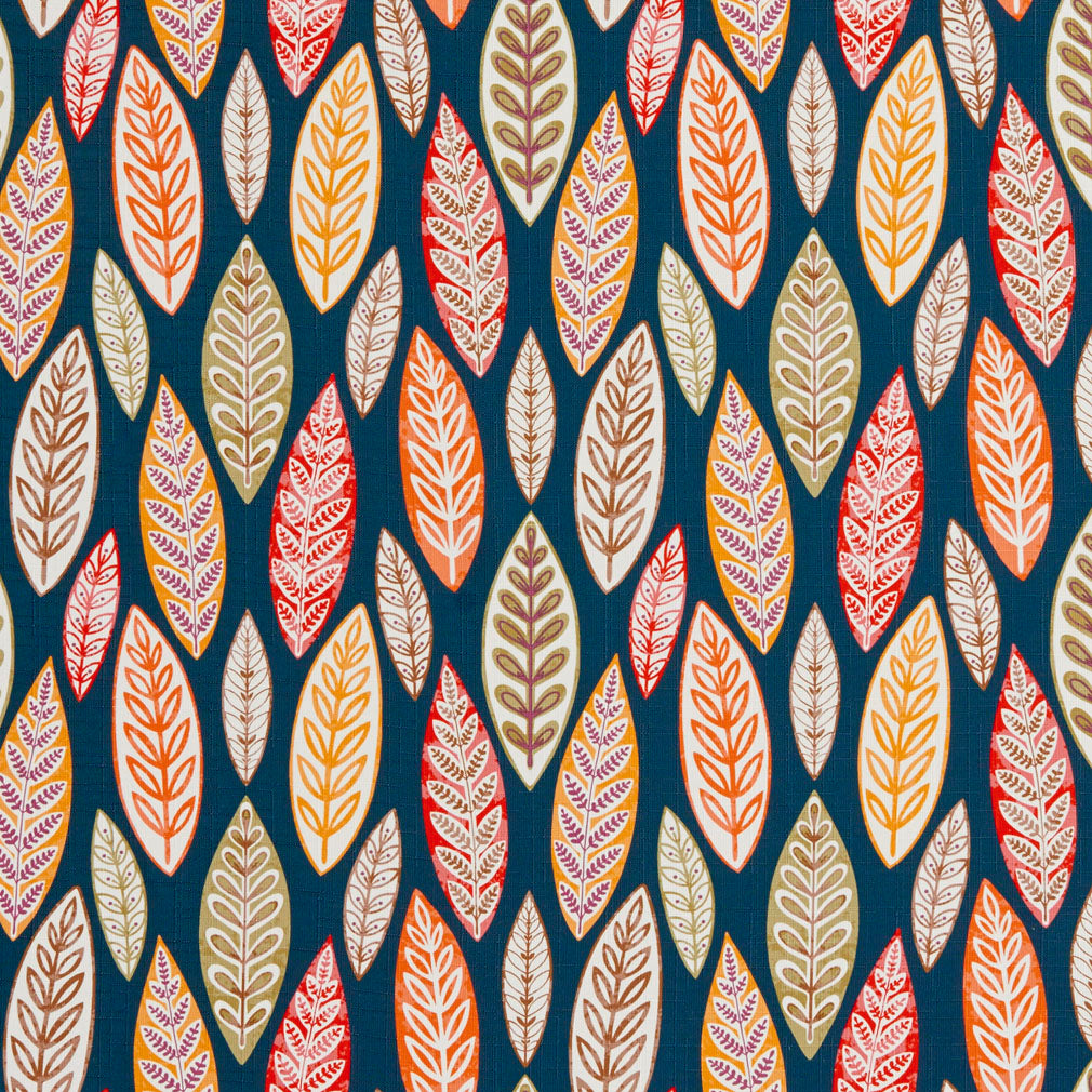 20510-03 Abstract & Geometric,Leaves nan Black,Orange & Rust Charlotte Select