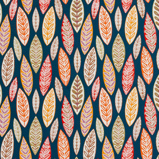 20510-03 Abstract & Geometric,Leaves nan Black,Orange & Rust Charlotte Select