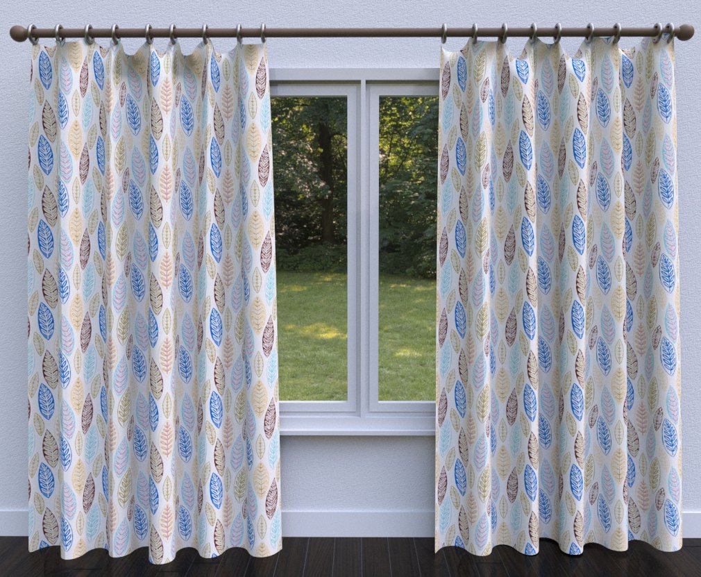 20510-04 Abstract & Geometric,Leaves nan Blue Charlotte Select
