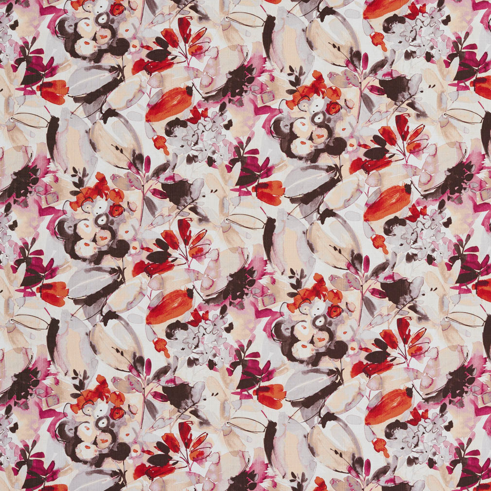 20520-02 Abstract & Geometric,Floral nan Orange & Rust,Purple Charlotte Select