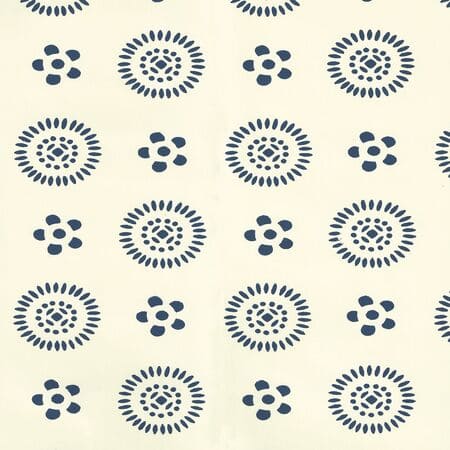 2210-07OWP CECIL Navy On Off White Quadrille Wallpaper