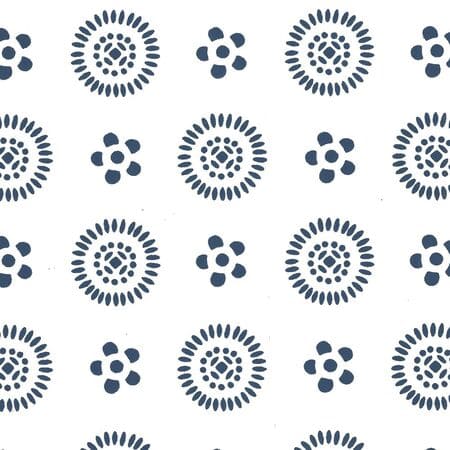 2210-07WWP CECIL Blue,White,Multi Colored Quadrille Wallpaper