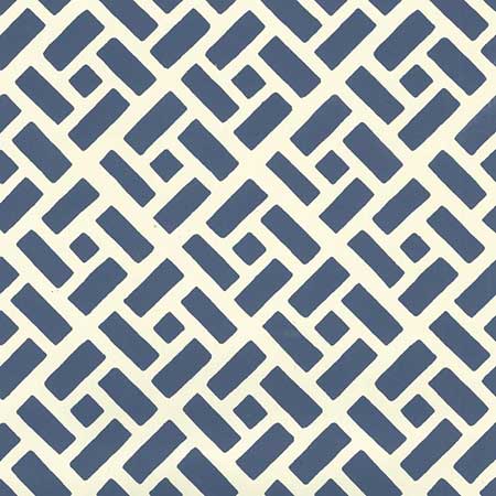 2220-10WP EDO Navy On Off White Quadrille Wallpaper