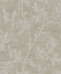 2231118 Etten Studios Essential Textures Wallpaper Leaf Trail Metallic Taupe & Glass Beads